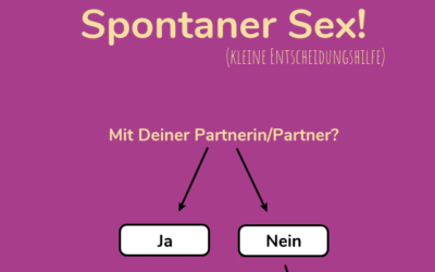 Infografik: spontaner Sex – was nun?